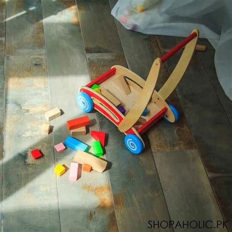 Buy Wooden Toy Block Cart At The Best Price In Pakistan