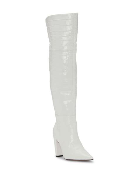 Vince Camuto Minnada Over The Knee Boot In White Lyst