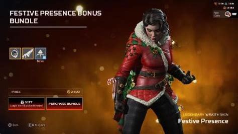 Buying The Festive Presence Skin For Wraith She Finally Got A