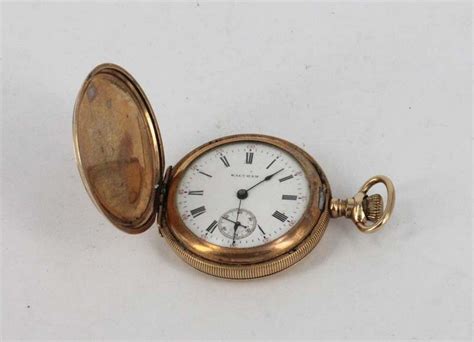 Gold Plated Waltham Pocketwatch With Roman Numerals Watches Pocket And Fob Horology Clocks