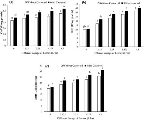 Changes In A Cat B Pod And C Sod Activity Of Solanum Nigrum In