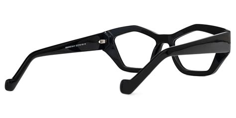 Geometric Black Eyeglasses