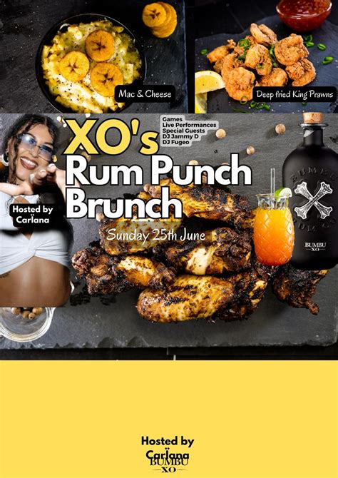 Xos Rum Punch Brunch Aquum London 25 June To 26 June