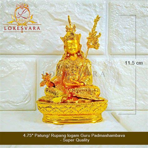 Patung Rupang Arca Logam Guru Padmasambhava 4 75 Super Quality