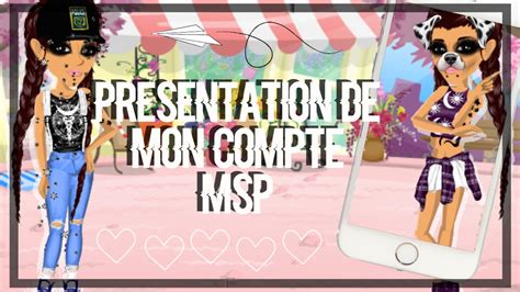 Présentationde mon compte MSP 2 YouTube