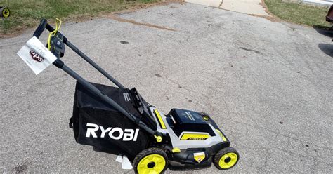 Ryobi Ry401017 40v Hp Brushless 20 Battery Walk Behind Push Mower For