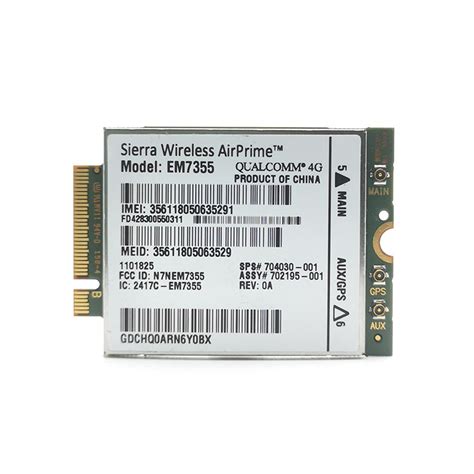 4G LTE GPS Gobi 5000 Sierra Wireless EM7355 M 2 WWAN Module For Hp