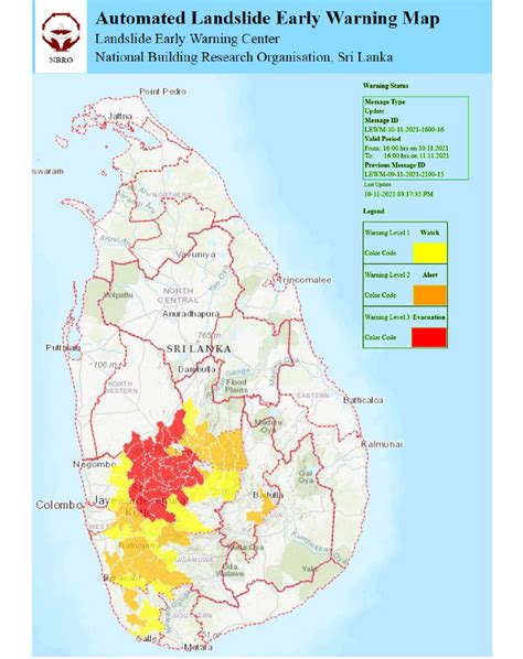 Landslide Warning Issued For 11 Districts Hiru News Srilanka S