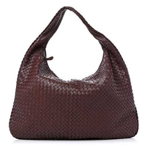 BOTTEGA VENETA Nappa Intrecciato Maxi Veneta Hobo Ebano 1227394