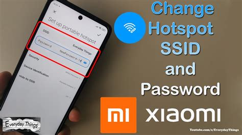 How To Change Hotspot SSID And Password On Xiaomi Smartphones YouTube