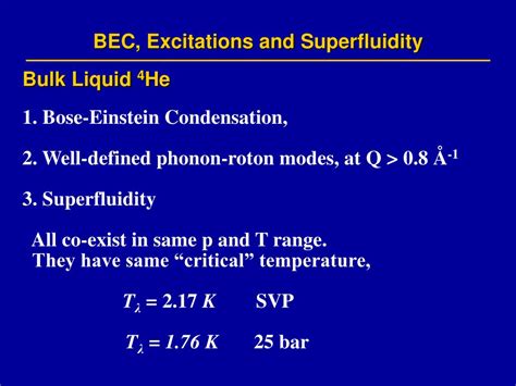 Ppt Localized Bose Einstein Condensation In Liquid 4he In Disorder