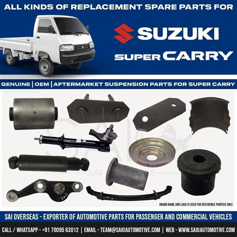 Maruti Suzuki Super Carry Spare Parts Genuine OEM Aftermarket