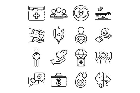 Dizziness Icons Set Outline Vector Graphic By Ylivdesign · Creative Fabrica