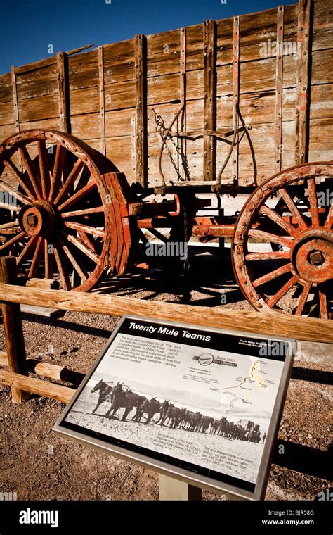 Original Twenty Mule Team Wagon Used To Carry Borax Out Of The Mines On