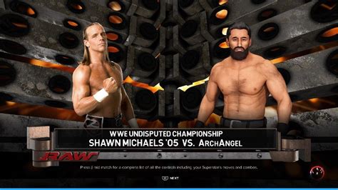 Wwe K Archangel Vs Shawn Michaels Youtube