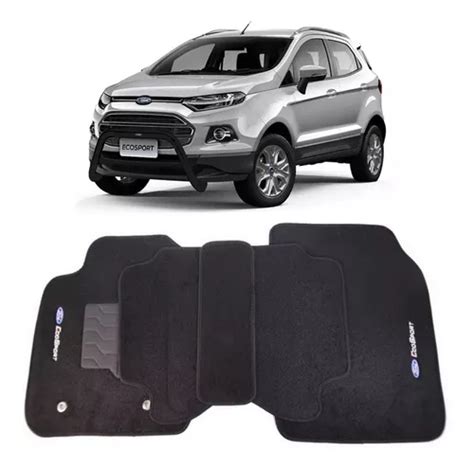 Jogo De Tapete Ford Ecosport 2013 A 2020 Preto 5 Peças Parcelamento