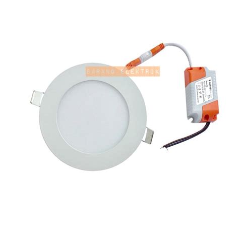 Jual Lampu Downlight Panel Inbow Led W W Watt Watt Bulat Round