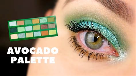 Easy Everyday Green Look I 🥑 Avocado Palette Makeup Revolution Youtube