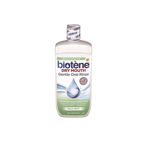 Biotene Dry Mouth Gentle Oral Rinse Mild Mint 16 Ounces Each Value