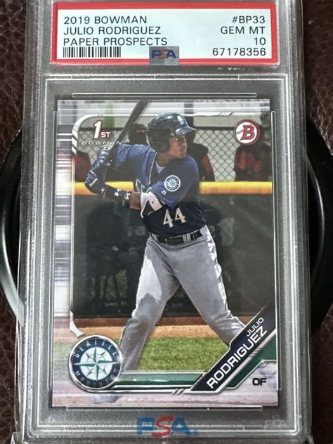 2019 BOWMAN PAPER PROSPECTS JULIO RODRIGUEZ BP33 PSA 10 EBay