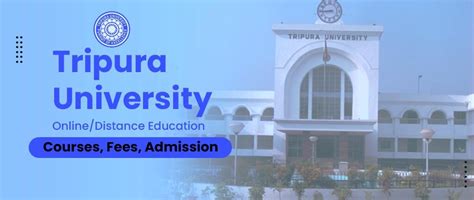 Tripura University Onlinedistance Education Courses Fees Admission