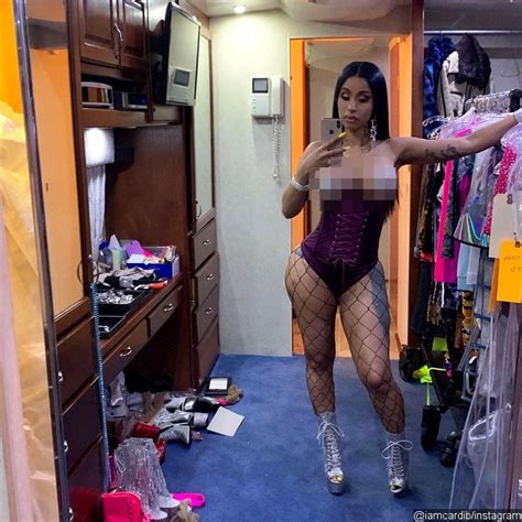 Cardi B Unveils Bold Braless Style For Film Hustlers