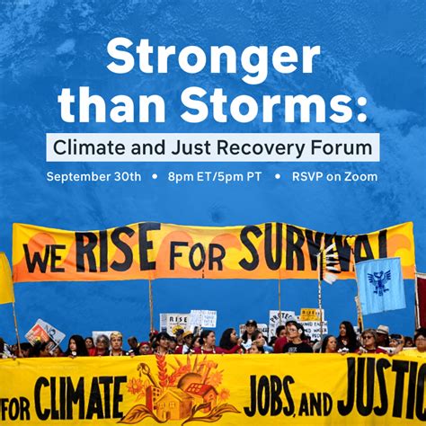 Wednesday September 30 Stronger Than Storms Climate Just Recovery