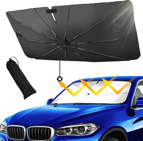 Amazon Car Sun Shade Windshield Umbrella Pull Ring Car Sun Shade