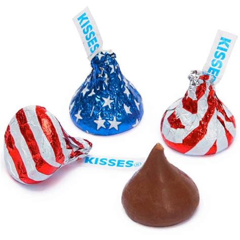 Hershey S Kisses Usa Flag Foiled Milk Chocolate Candy 12 Ounce Bag Bestcandyshop