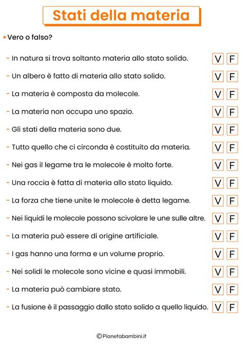 Stati Della Materia Schede Didattiche Per La Scuola Primaria