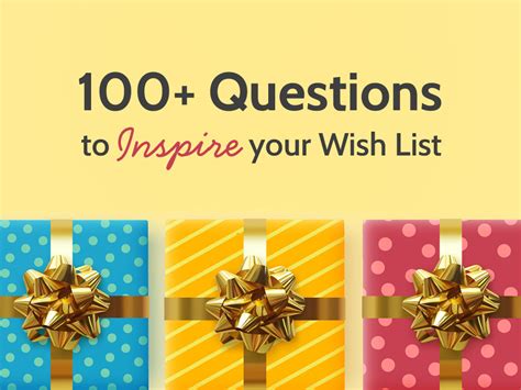 100 Creative Ideas To Help Your Make Your Wish List