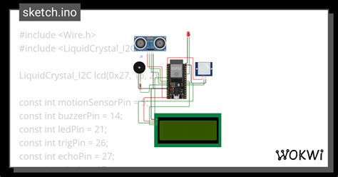 Automated Home Security System Wokwi ESP32 STM32 Arduino Simulator