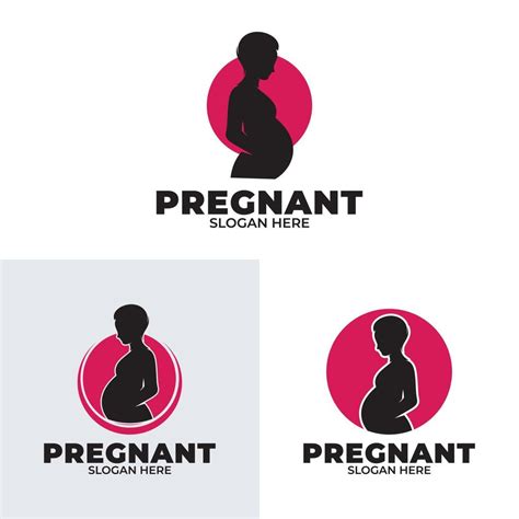 Set Of Pregnant Woman Logo Design Vector Art At Vecteezy