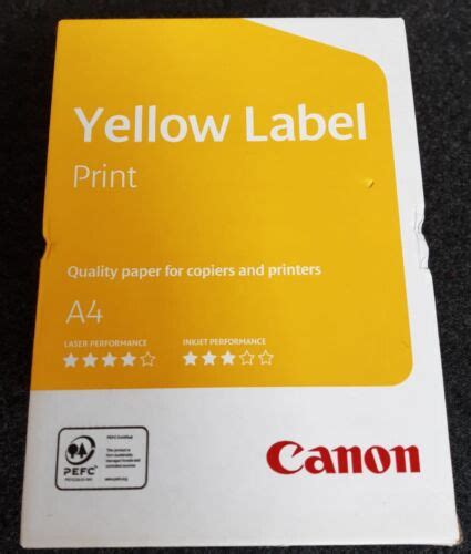 Kopierpapier Canon Yellow Label Print 80g 5x500 Blatt