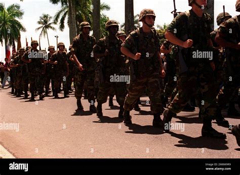 Us Soldiers Depart Fort Amador During The Transfer Ceremony Base Fort