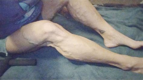 Using Rower And Working Arms Tempest Muscular Calves Clips4sale