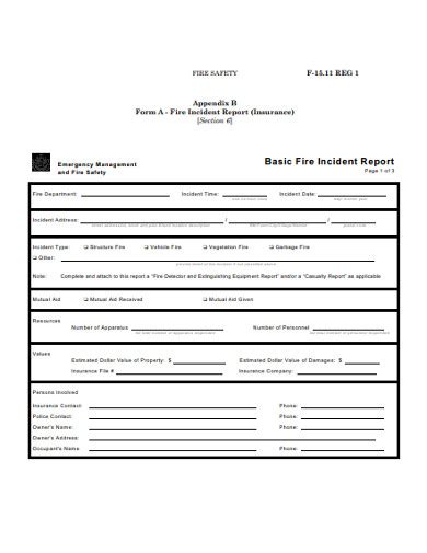 Blank Incident Report 15 Examples Format How To Create Pdf