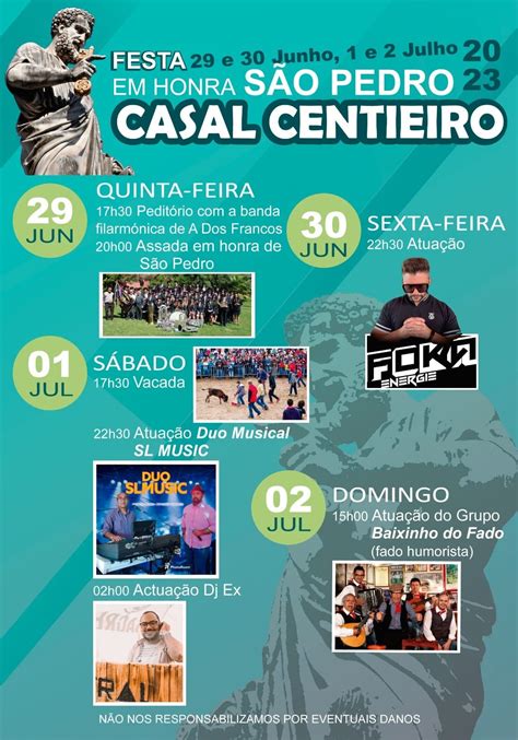 Festa Em Honra De São Pedro 2023 Casal Centieiro