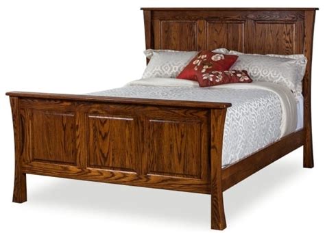 Trestle Panel Bed Amish Solid Wood Beds Kvadro Furniture