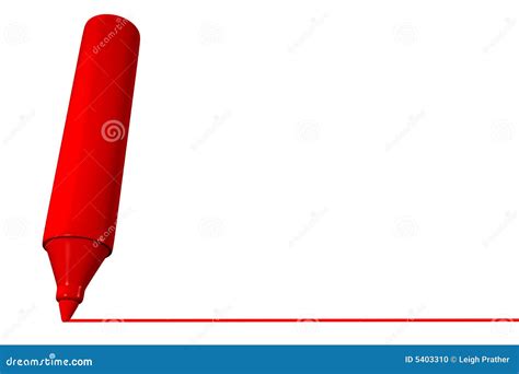 Red Marker Drawing Chart Stock Image 6805573