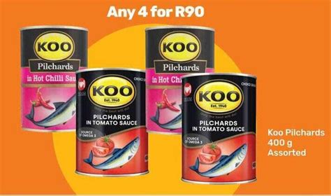 Koo Pilchards 400g Assorted Offer At Game