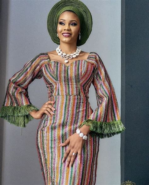 Elegant Aso Oke Looks For Yoruba Brides Nigerian Weddings Lace