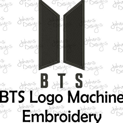 Appliques Patches Sizes Bts Army Logo Machine Embroidery Design