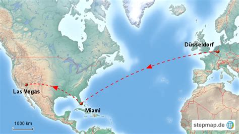 Stepmap Reiseroute Nach Las Vegas Landkarte F R Deutschland