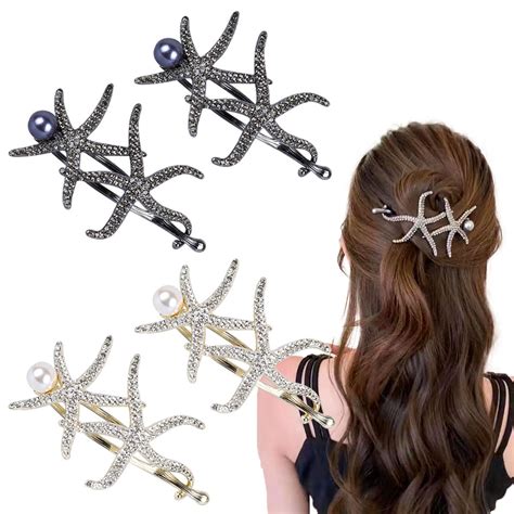 Amazon Pcs Starfish Hair Claws Clips For Women French Hair Clip