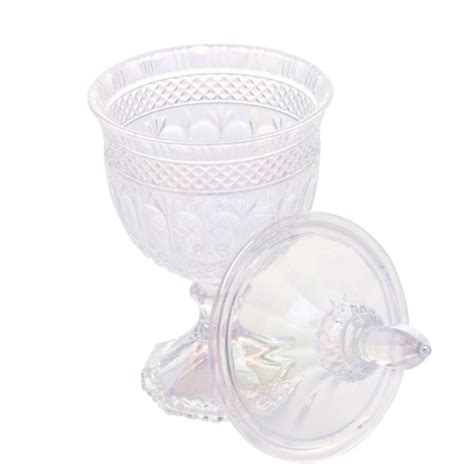 Potiche Decorativo C P De Cristal Brandon Rainbow Lyor Em Promo O