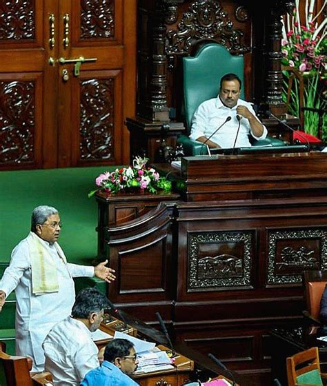 Bengaluru Karnataka Chief Minister Siddaramaiah Speaks During The