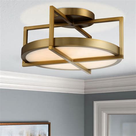 Everly Quinn LED Semi Flush Mount Wayfair