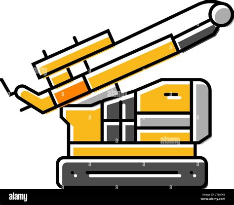 Pile Driver Civil Engineer Color Icon Vector Illustration Stock Vector