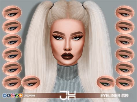 The Sims 4 Julhaos Cosmetics Eyeliner 39 The Sims Game